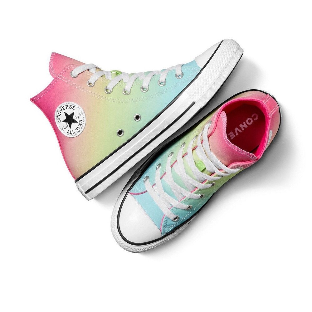 Converse Kids High Top Sneakers Pink Blue Green Gradient